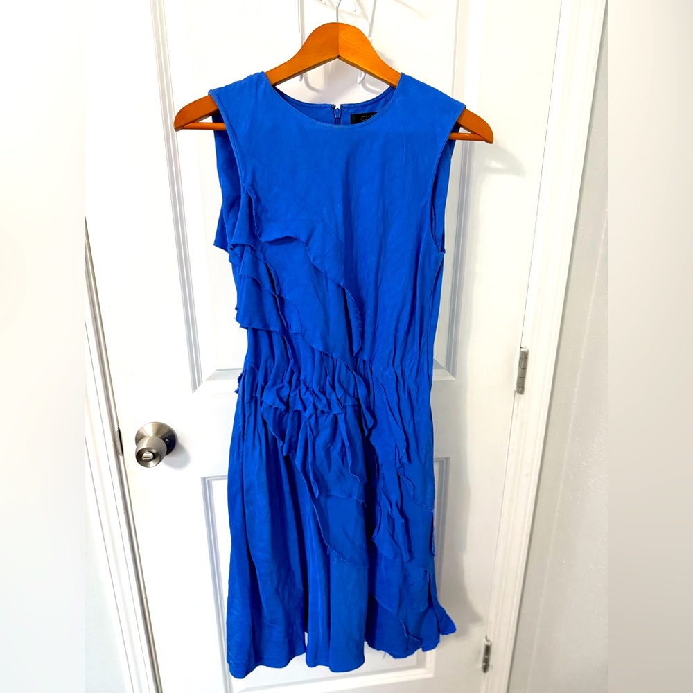 Cos linen dress with inner elastic waist band
